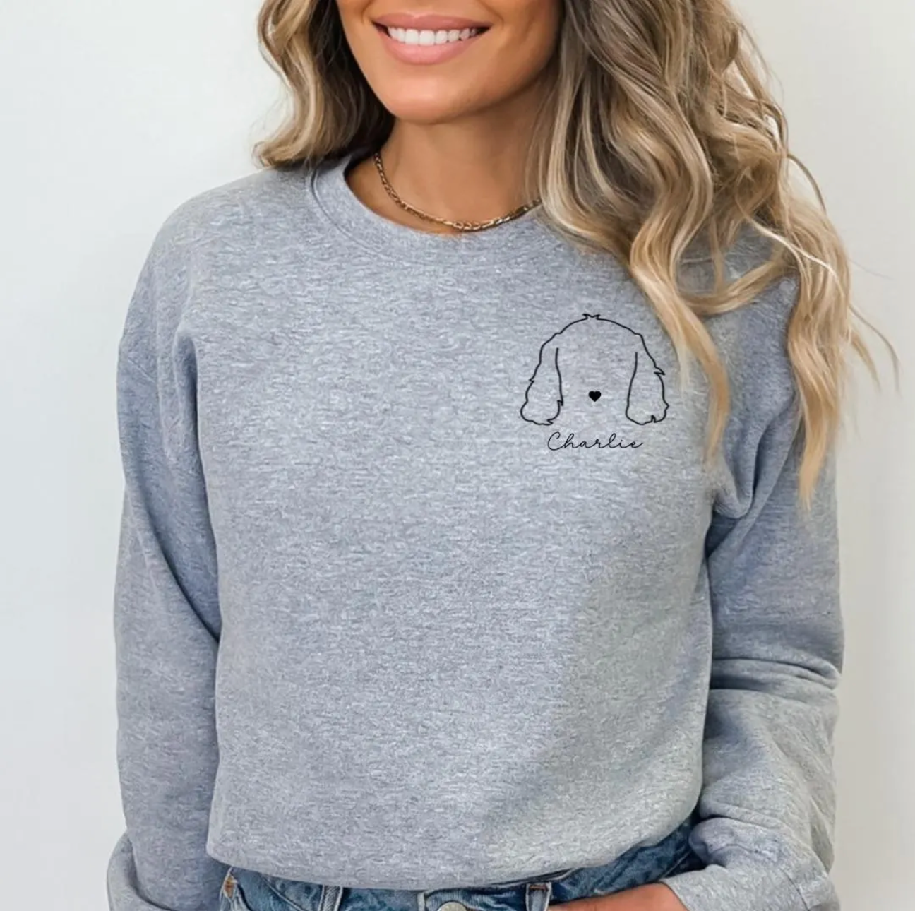 Custom dog ears sweatshirt