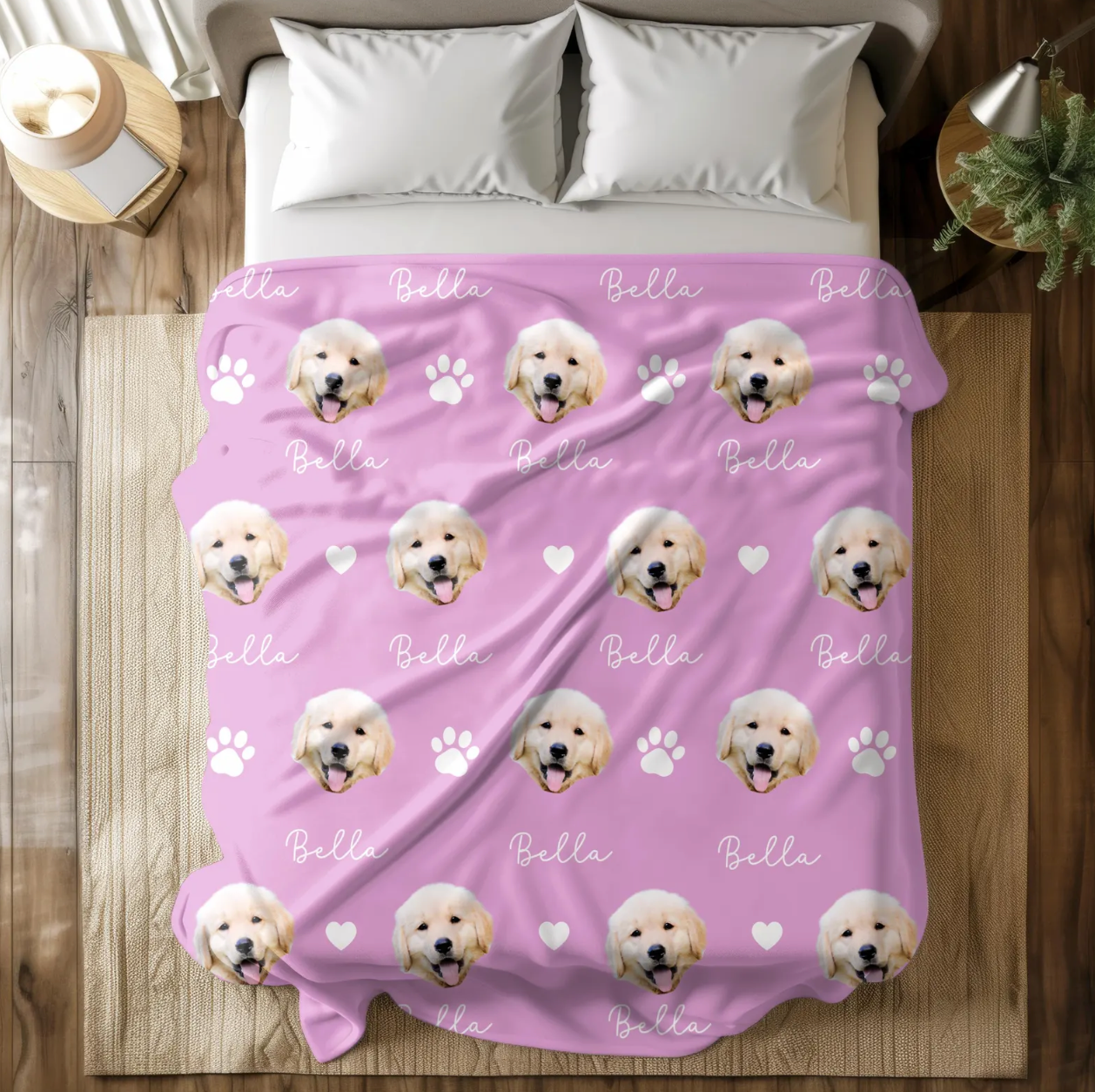 Personalized Dog Photo Blanket