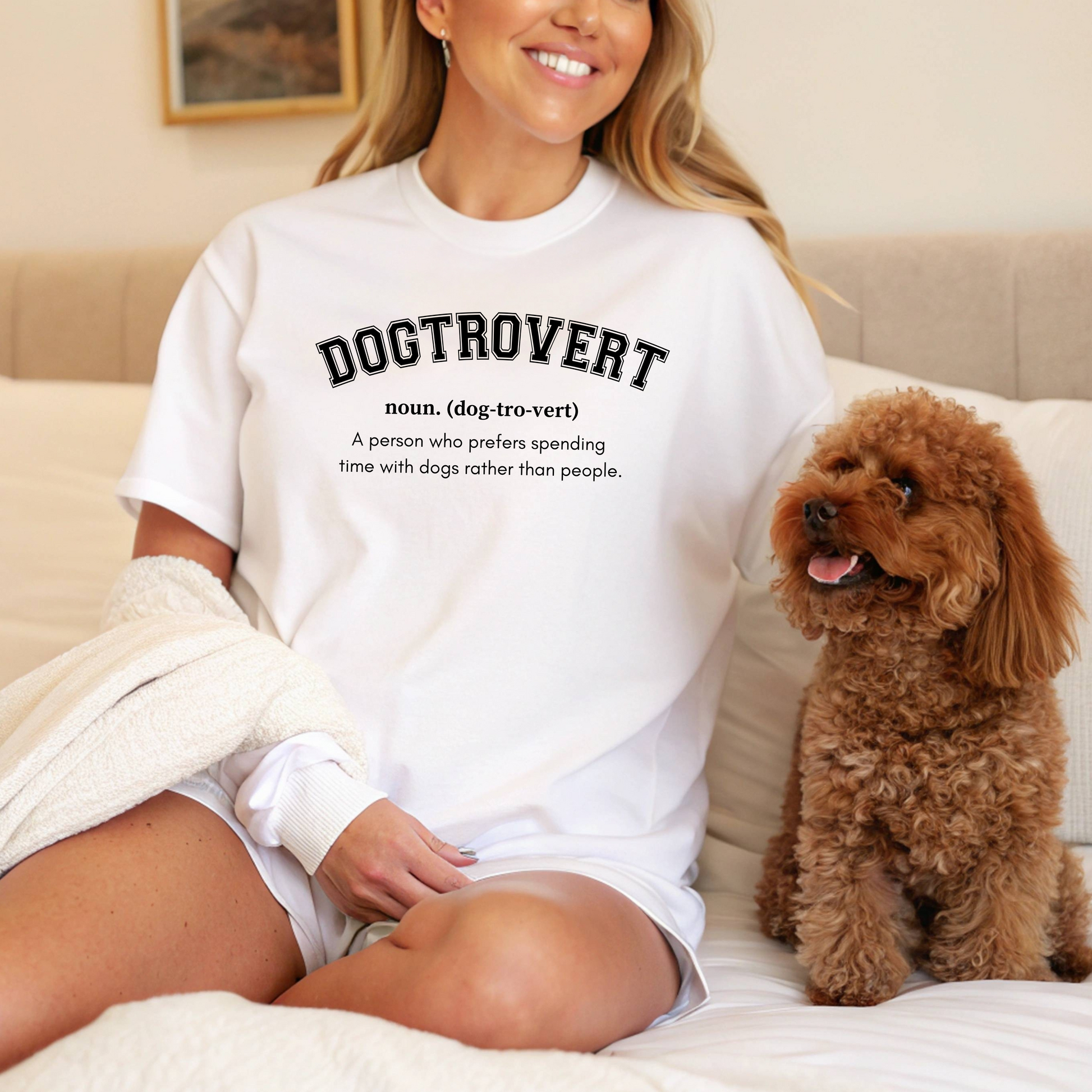 Dogtrovert definition Tee - Comfortable Short Sleeve Shirt