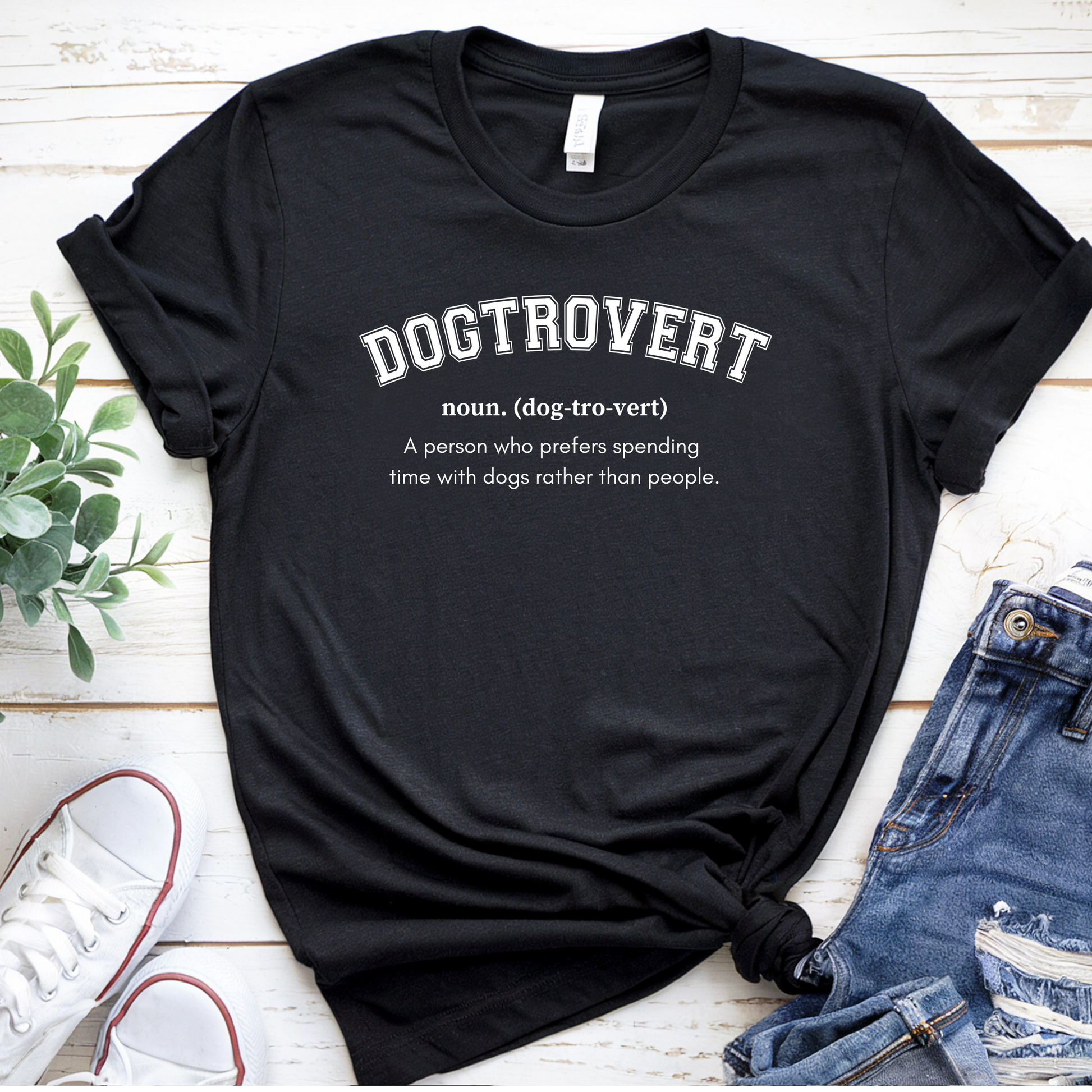 Dogtrovert definition Tee - Comfortable Short Sleeve Shirt