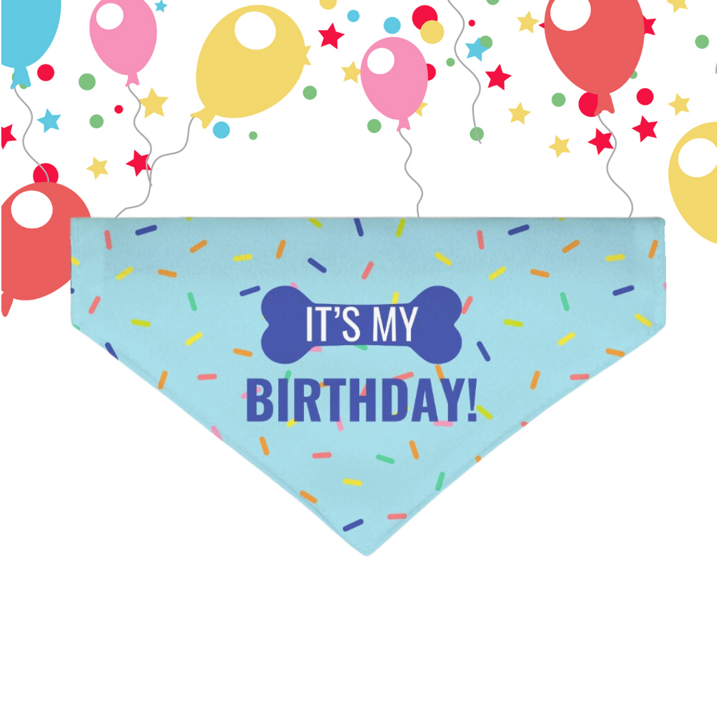 Birthday Collar Pet Bandana (Sm & Med)