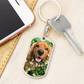 Custom Dog Photo Keychain