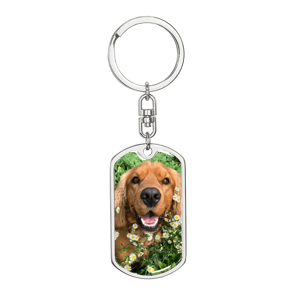 Custom Dog Photo Keychain