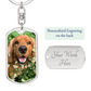 Custom Dog Photo Keychain