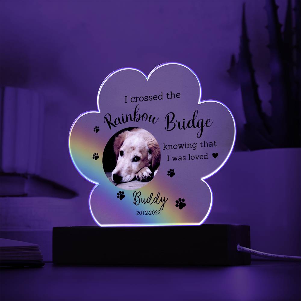 Personalized Dog Memorial Acrylic Plaque