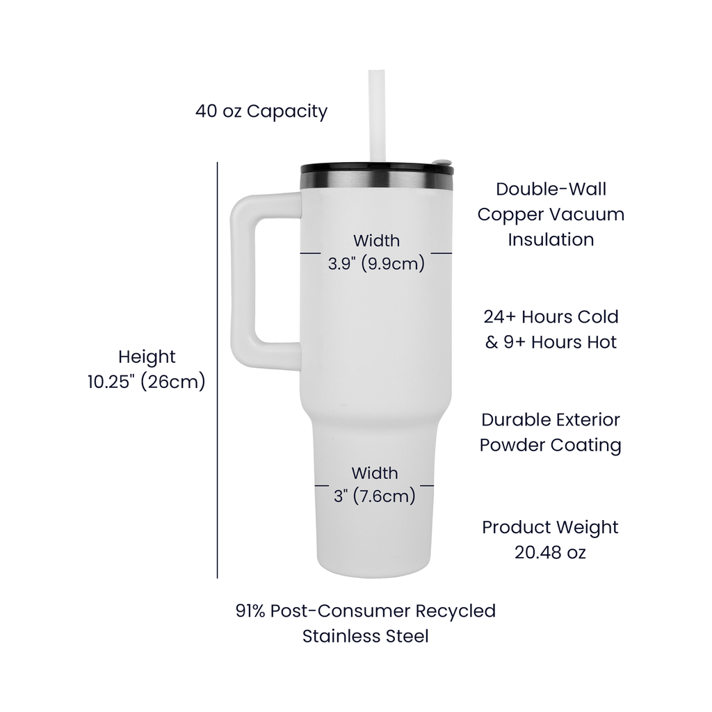 Custom Engraved Line art Pet Tumbler