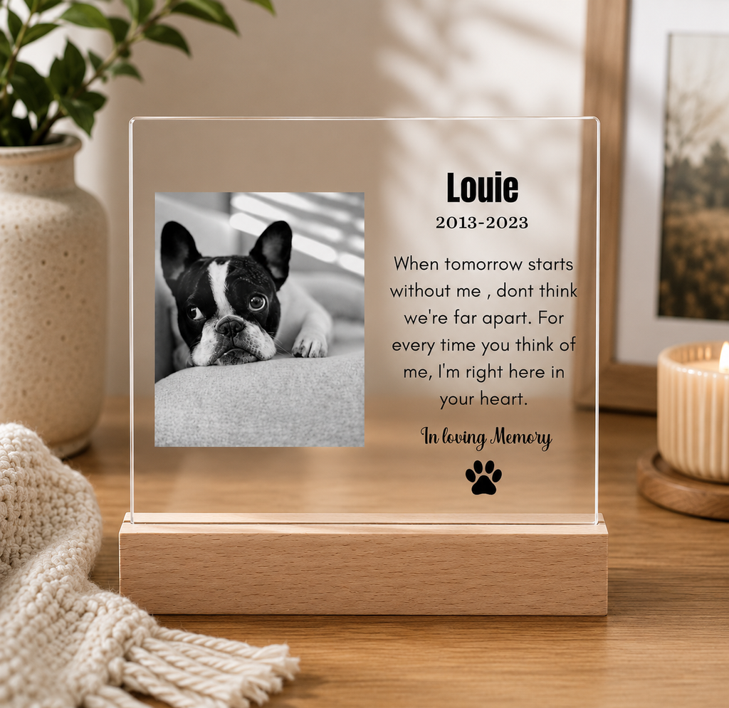 Dog Memorial Acrylic Plaque