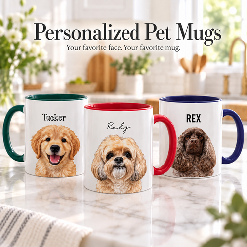 Personalized Dog Photo Coffee Mug