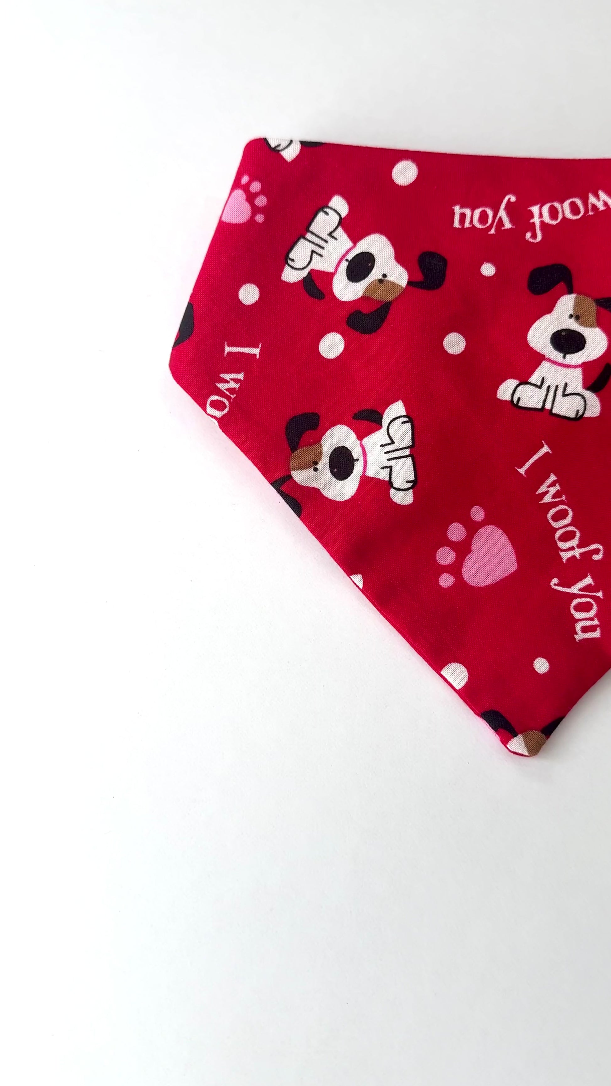 Valentine Scrunchie Dog Bandana