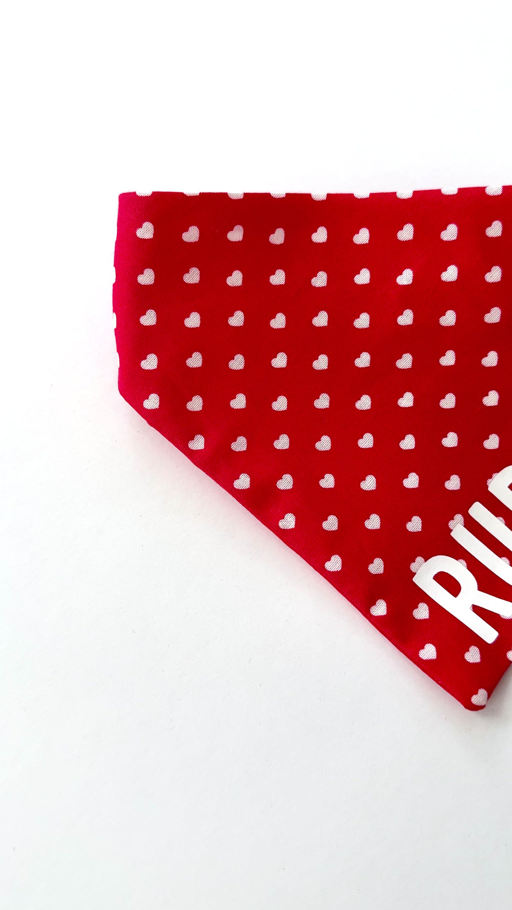 Valentine hearts Custom Scrunchie Dog Bandana