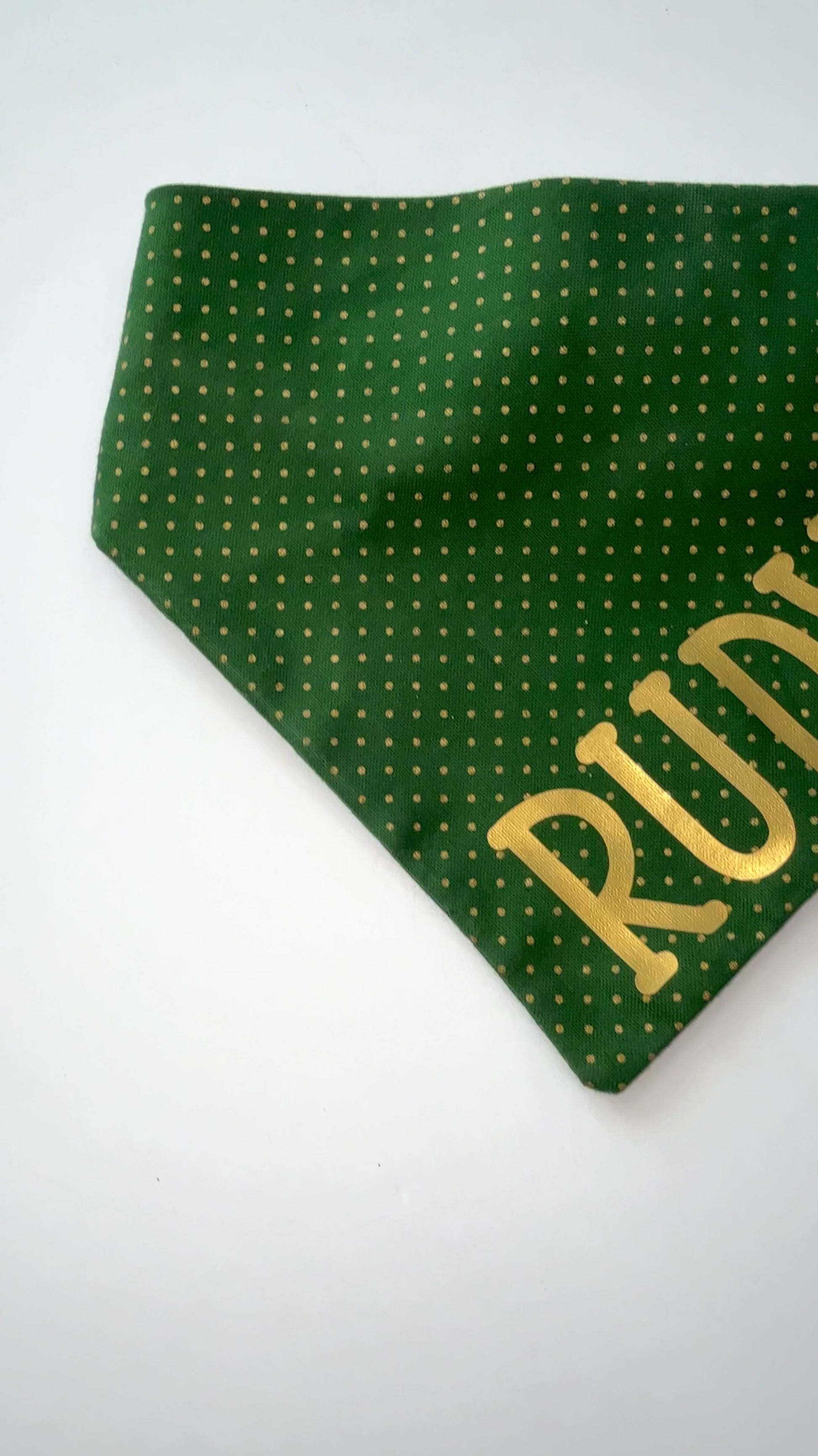 St. Patricks Polka dot Scrunchie Dog Bandana