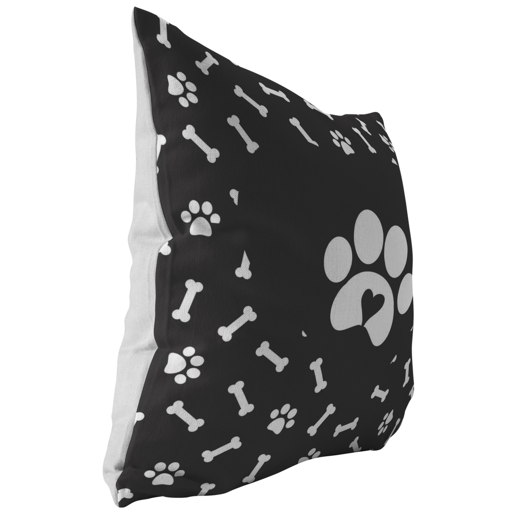 Paw and Bone pillow