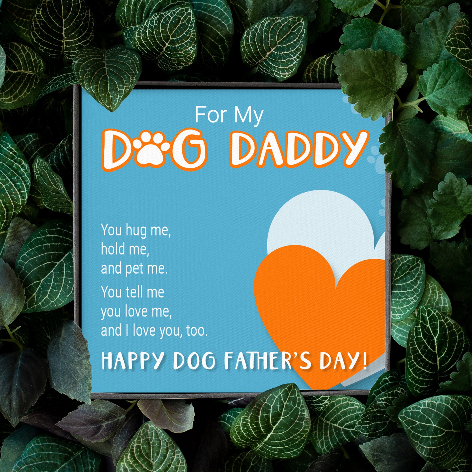 Customized Photo Dog Tag Necklace For My Dog Daddy. Perfect gift for a Dog Dad!