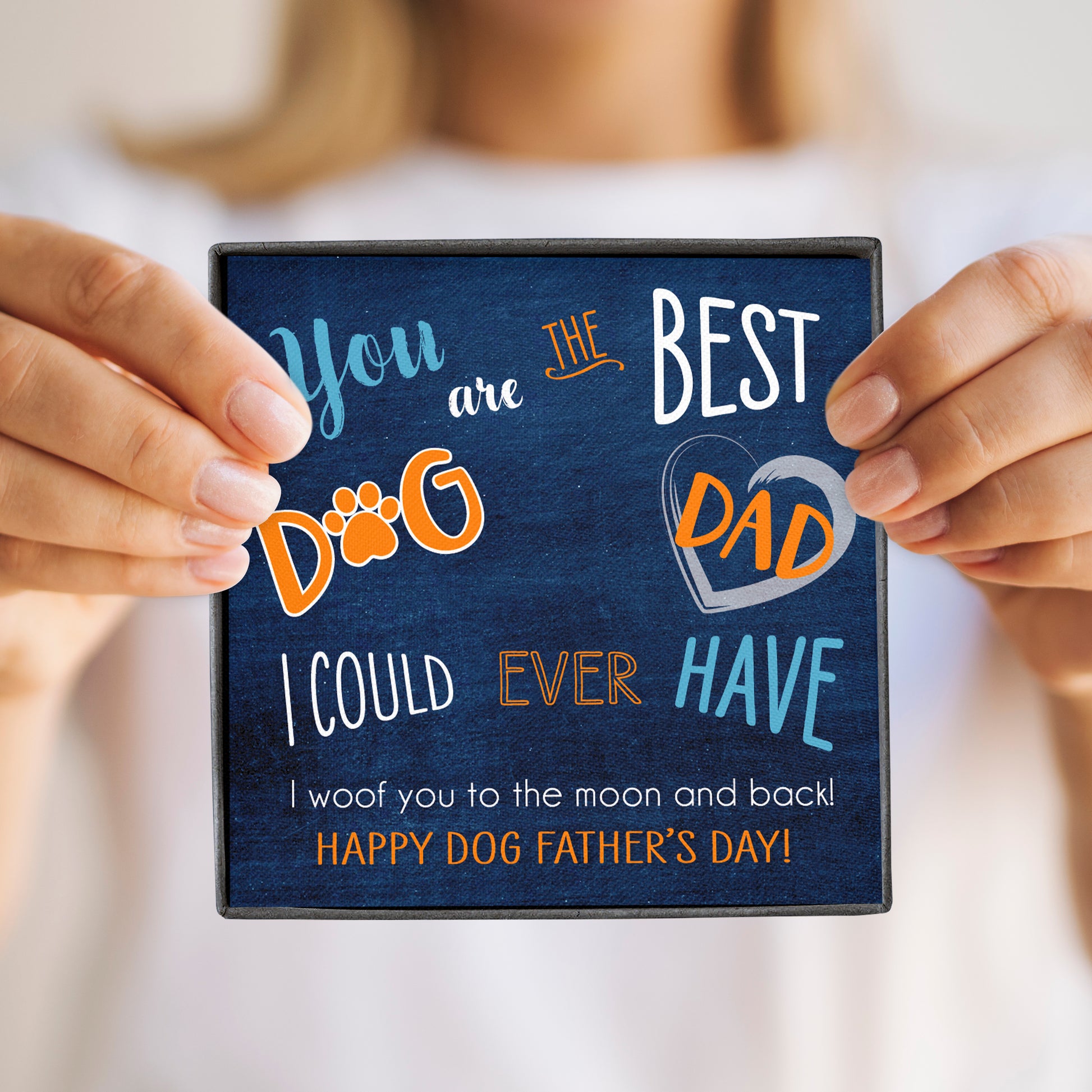Customized Photo Dog Tag Keychain You Are The Best Dog Dad I Could Ever Have