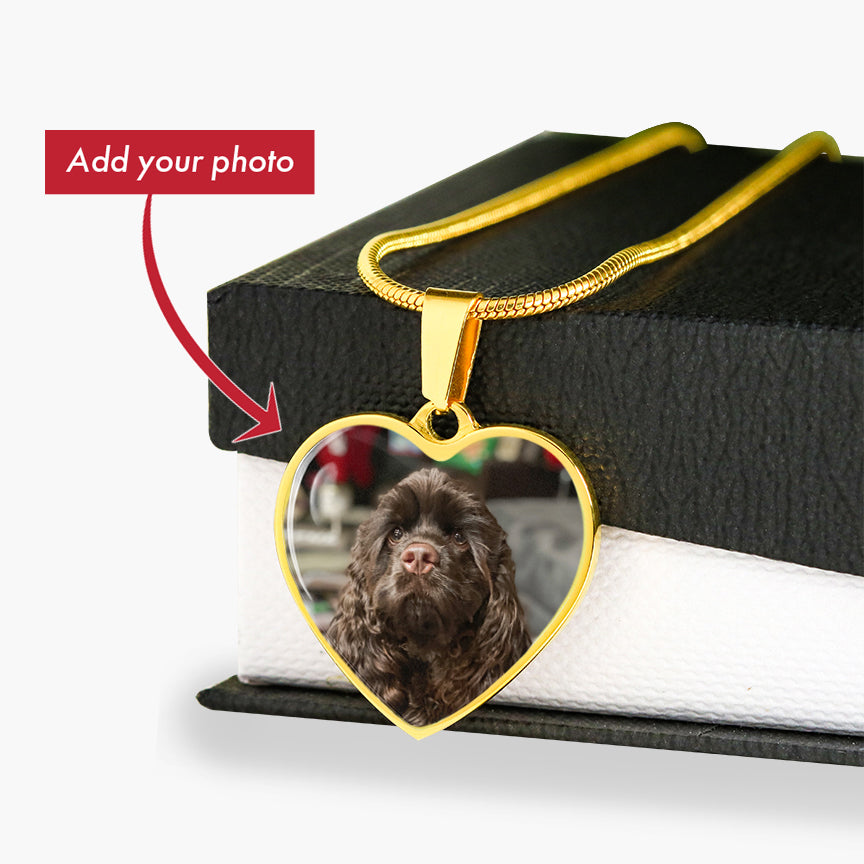 Customized Photo Heart Necklace