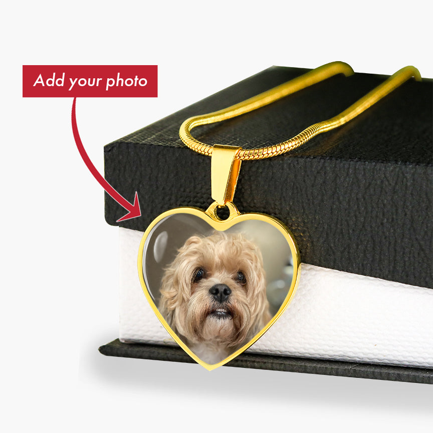 Customized Photo Heart Necklace