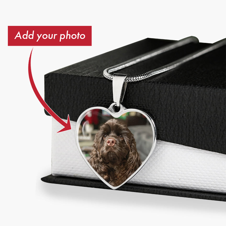 Customized Photo Heart Necklace