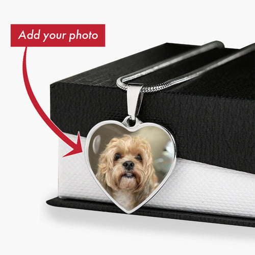 Customized Photo Heart Necklace