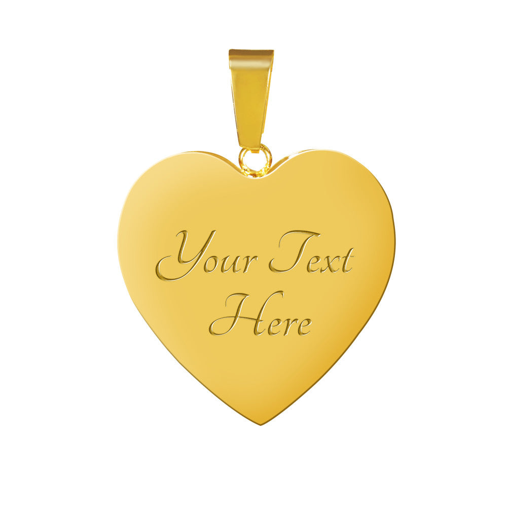 Heart pendant with paw print adjustable bangle 