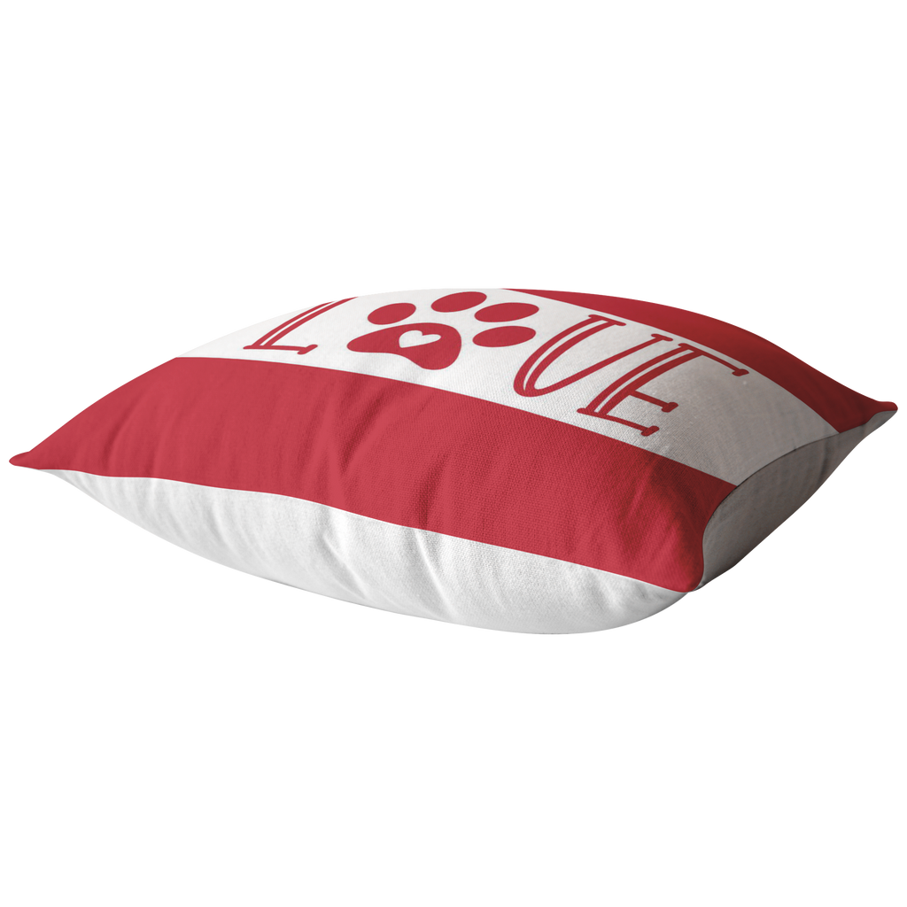 Red and white Dachshund Love Middle Pillow