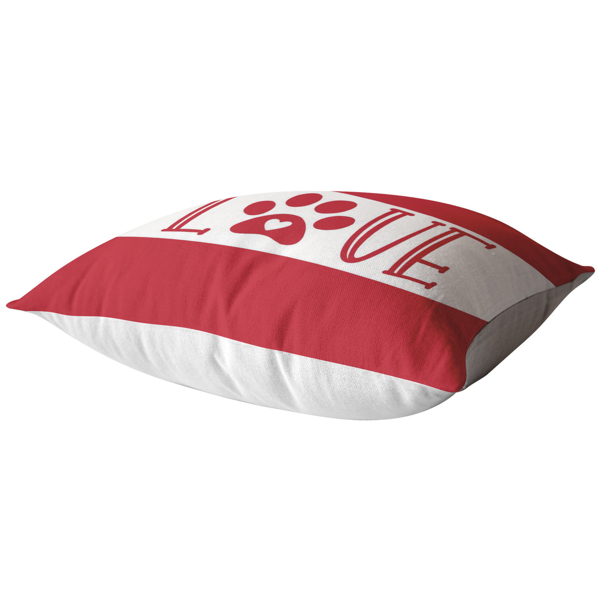 Red and white Dachshund Love Middle Pillow