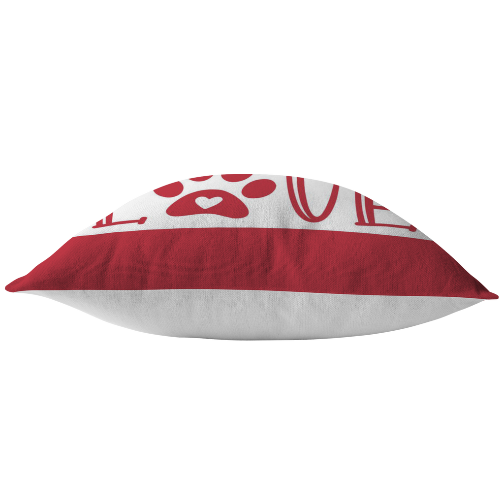 Red and white Dachshund Love Middle Pillow