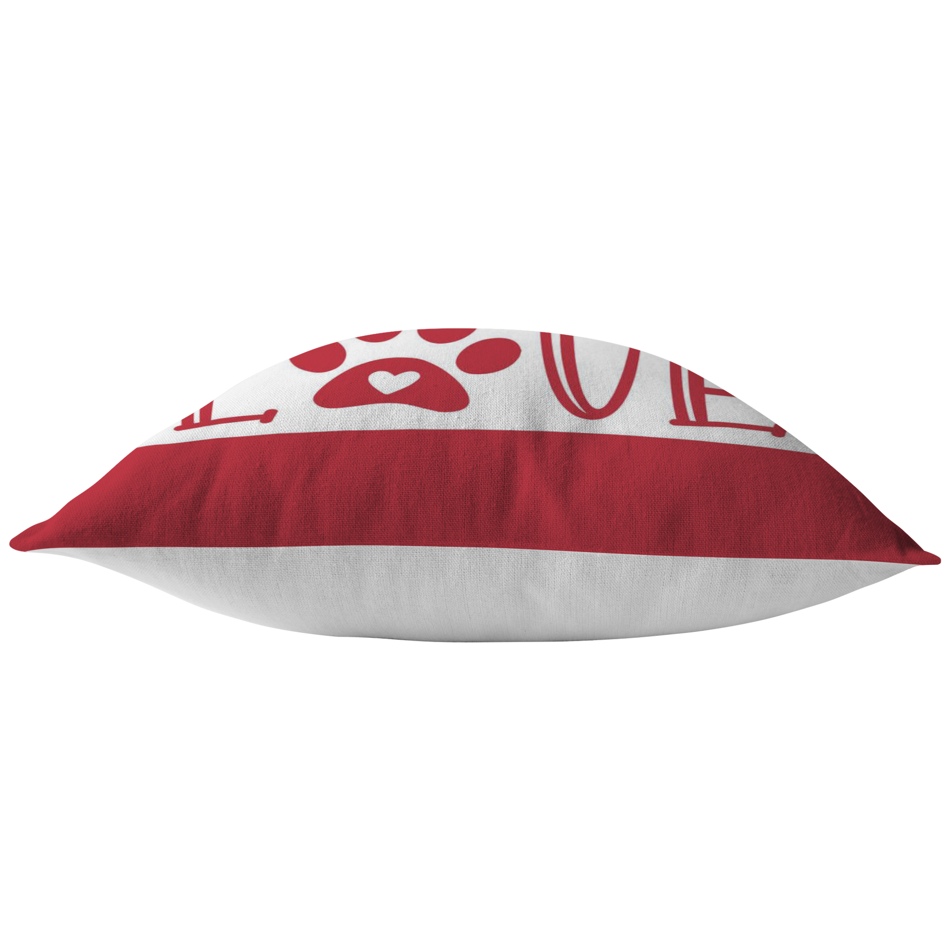 Red and white Dachshund Love Middle Pillow