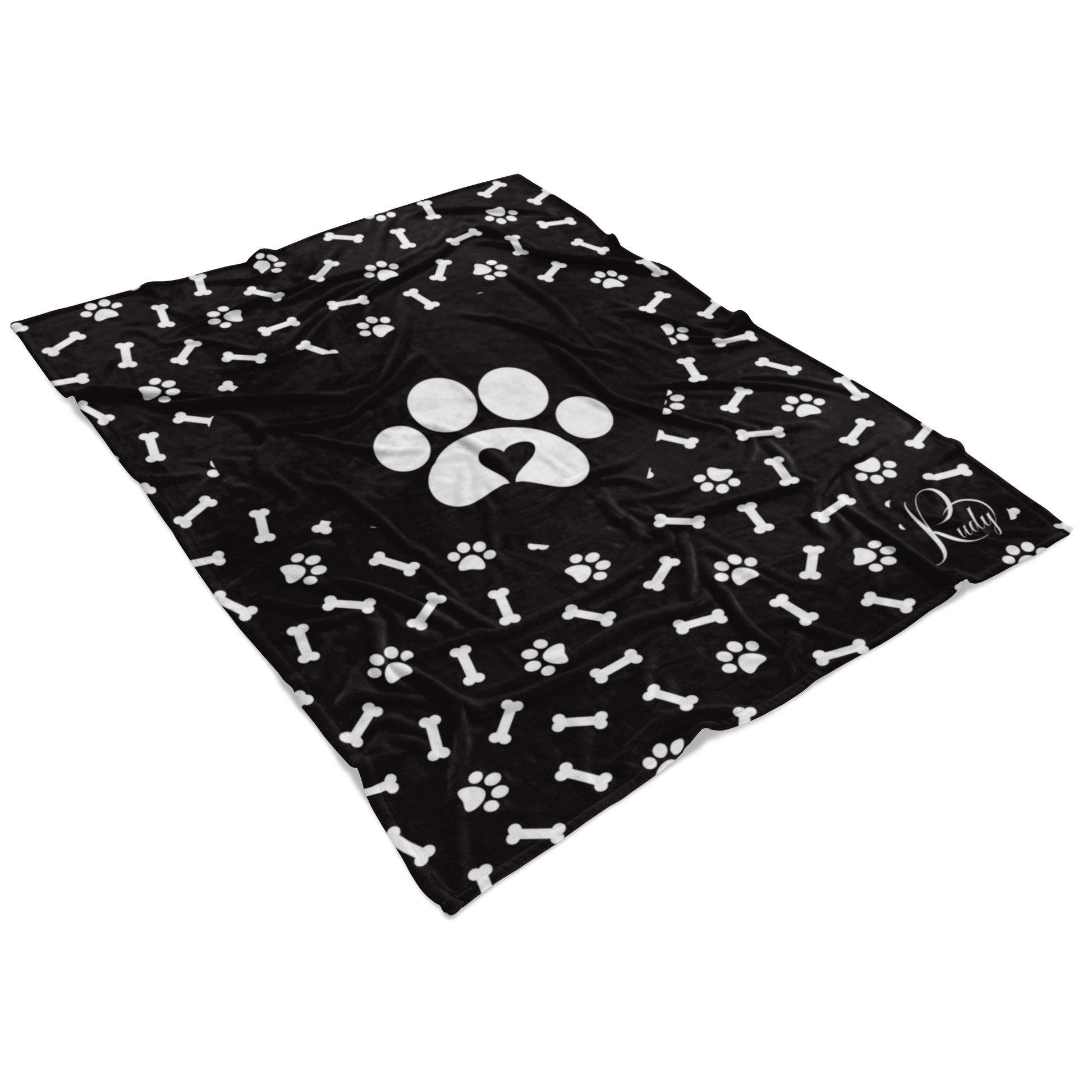 Paw Print Blanket